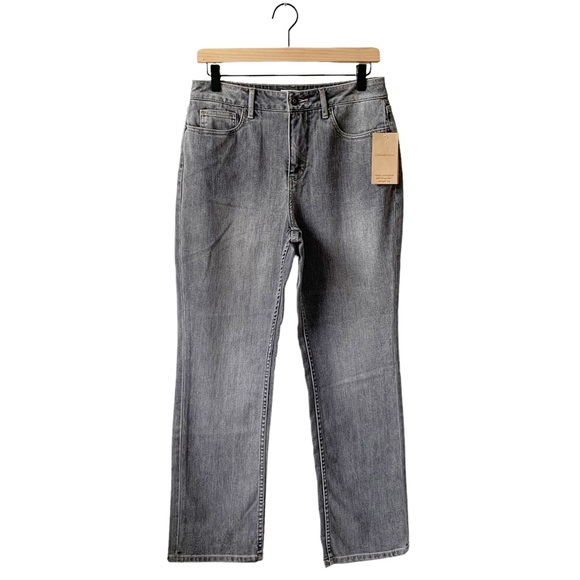 Coldwater Creek Gray ShapeMe Straight Leg Jeans - Picture 1 of 8